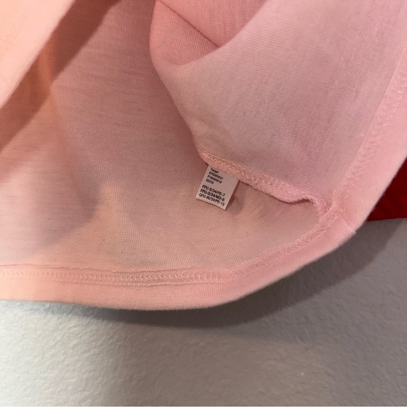 Cat & Jack Size L (10/12) Festive Pink and Red Long Sleeve Raglan Pajama Top - Picture 4 of 7